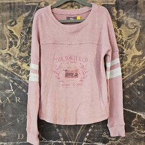 Umi Pink Long Sleeve Ribbed Hoodie